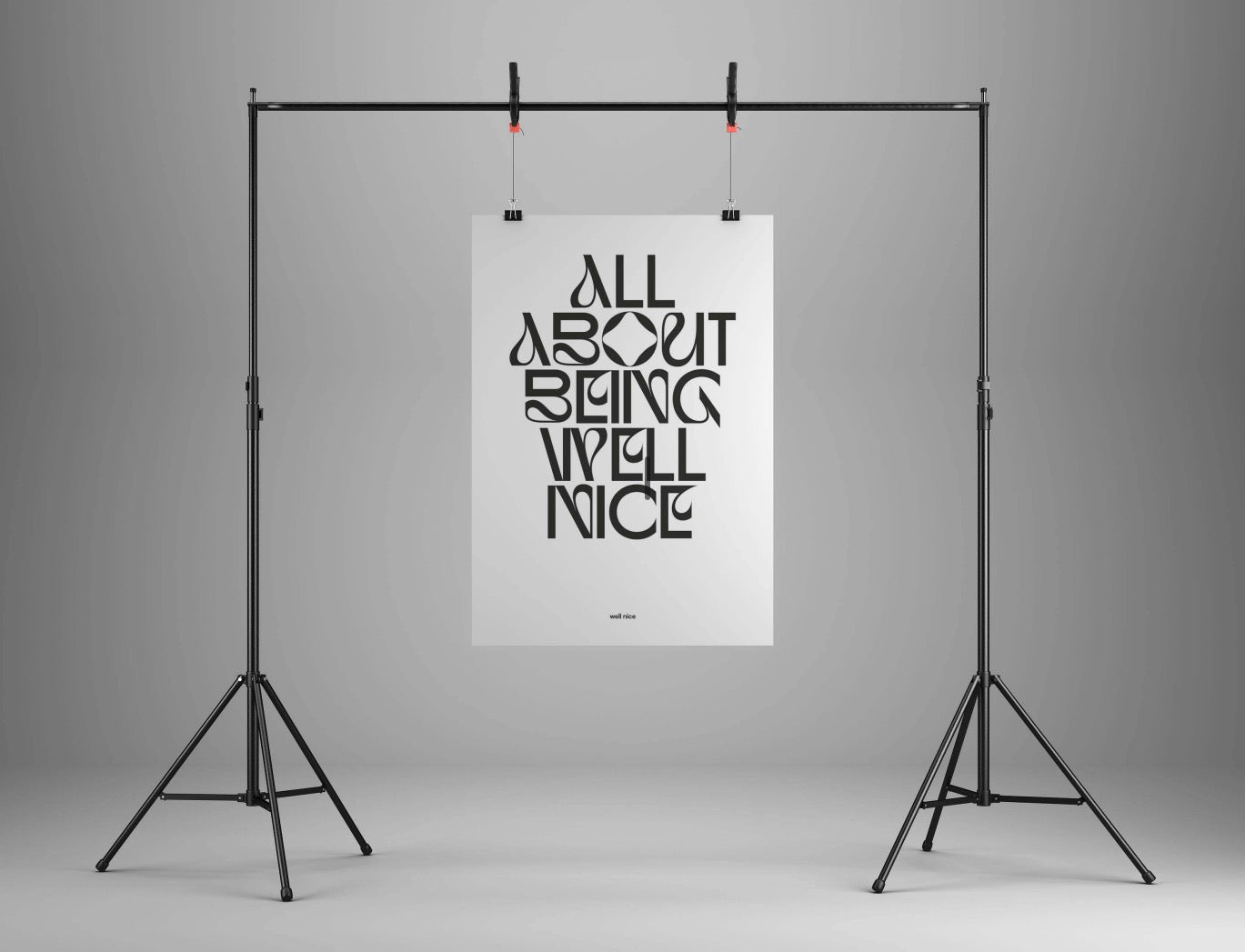 It's about being well nice poster