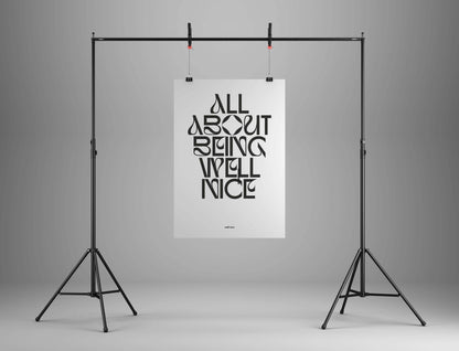 It's about being well nice poster