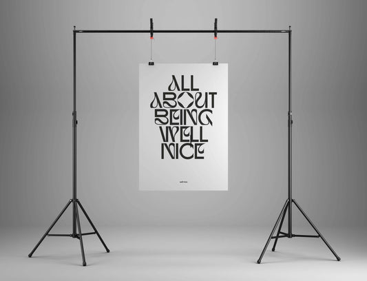 It's about being well nice poster