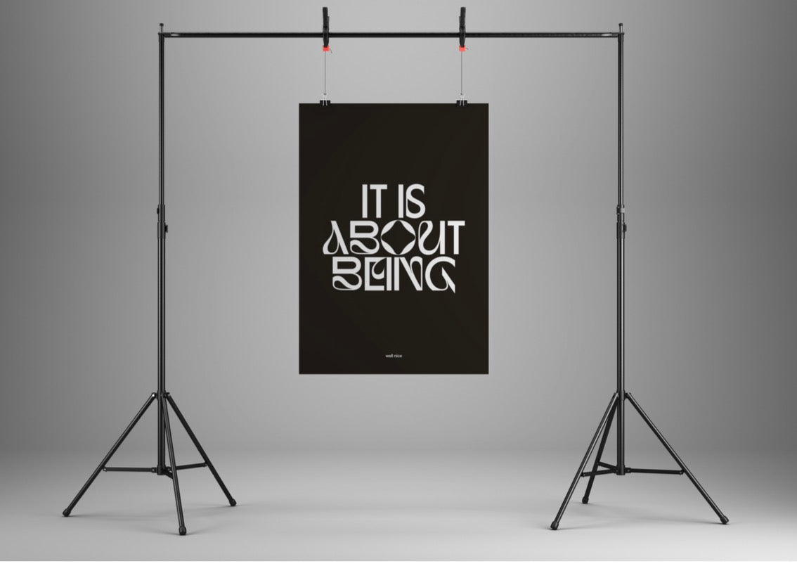 It's about being well nice poster