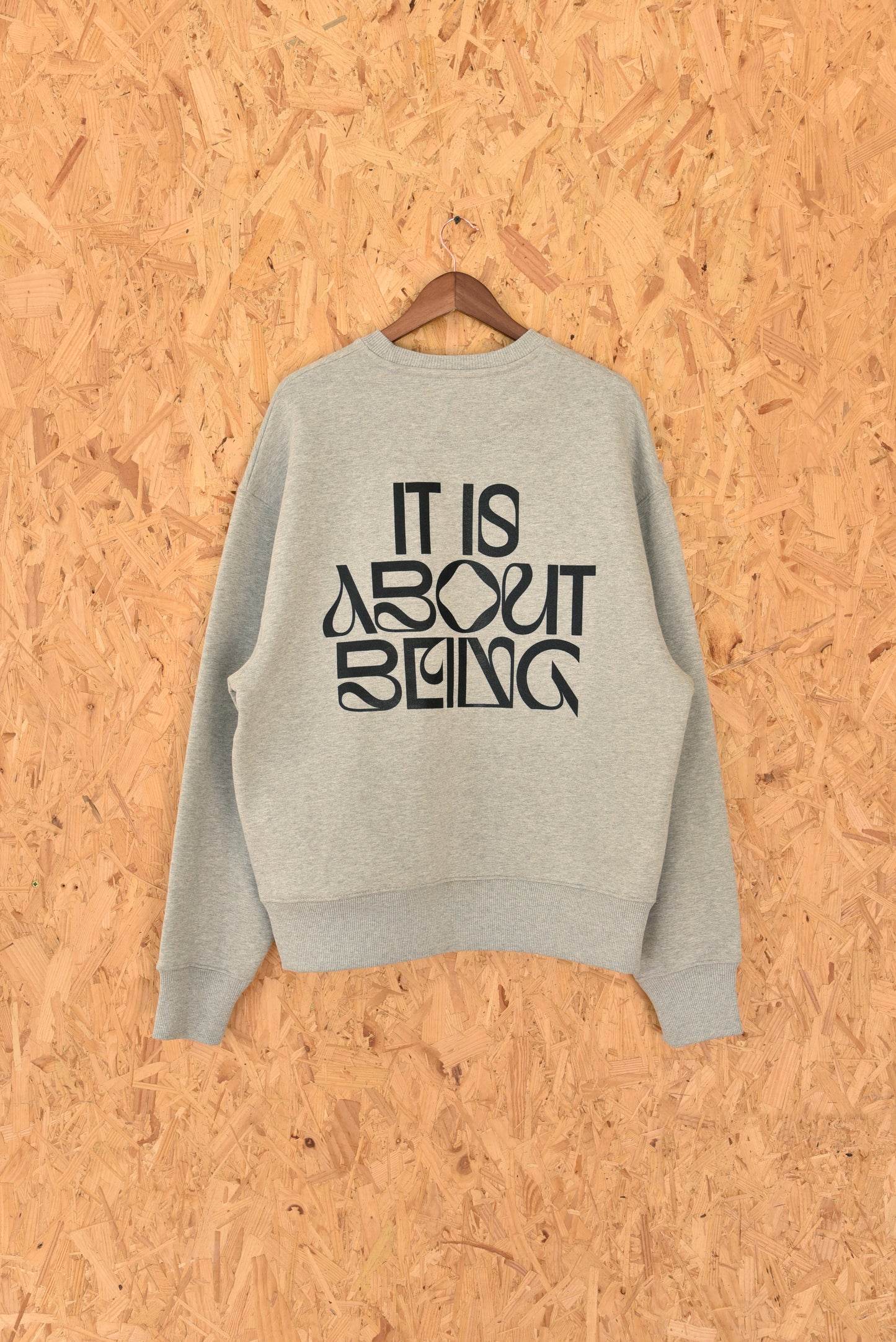 Grey melange sweatshirt