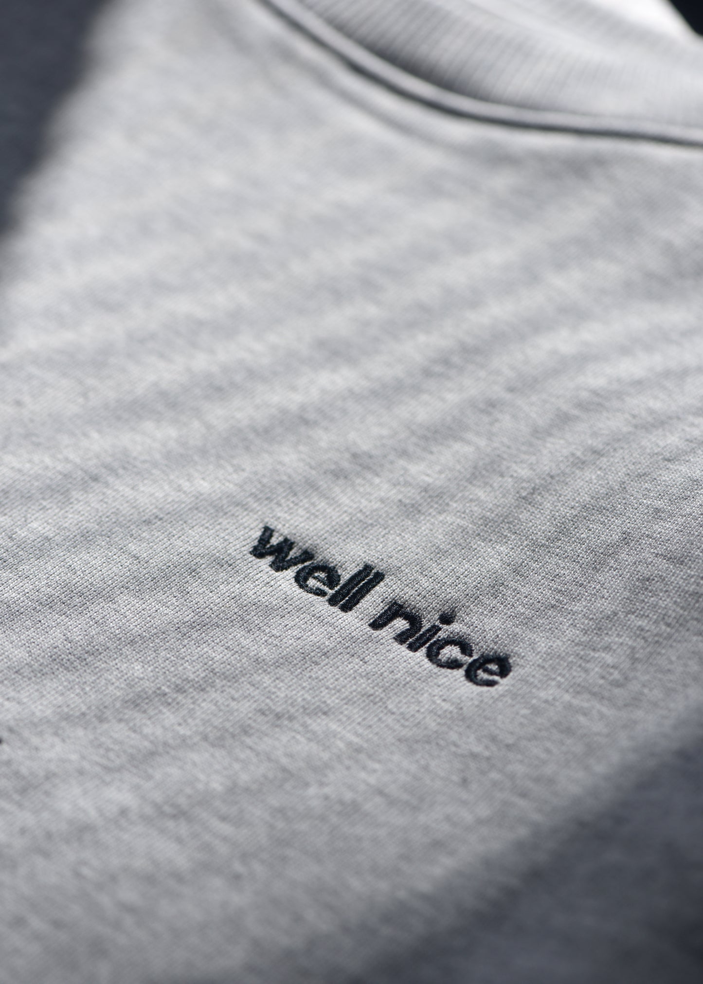 Grey melange sweatshirt