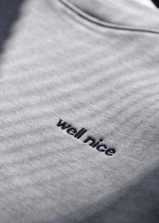 Grey melange sweatshirt