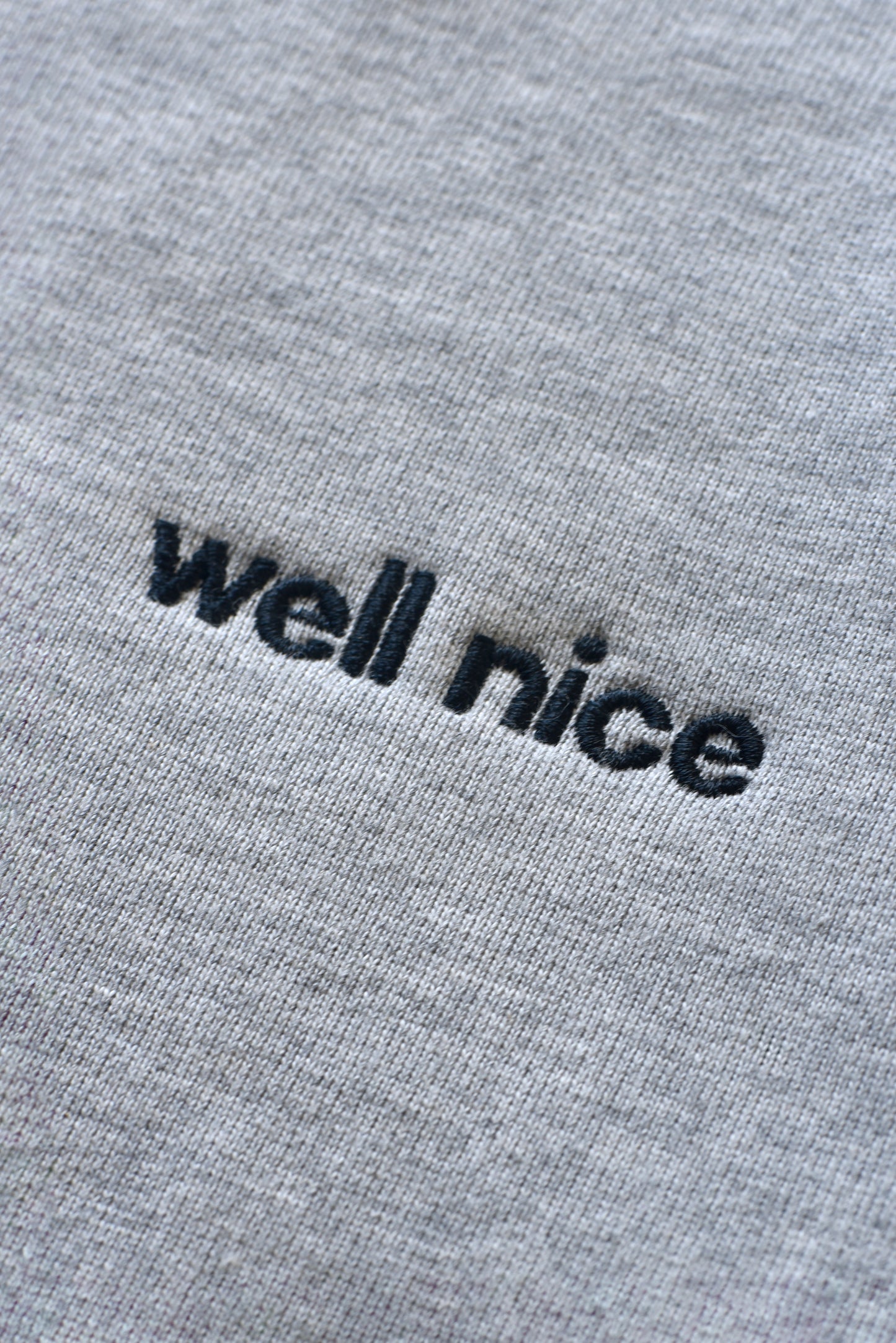 Grey melange sweatshirt