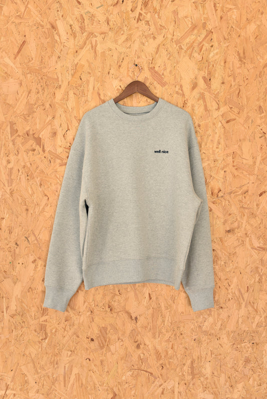Grey melange sweatshirt