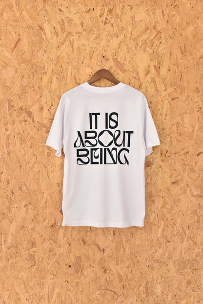 White lightweight tee