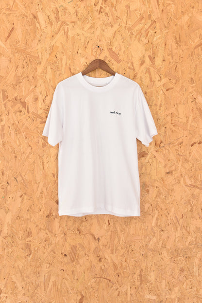 White lightweight tee
